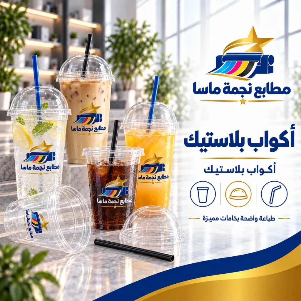 طباعة اكواب بلاستيك