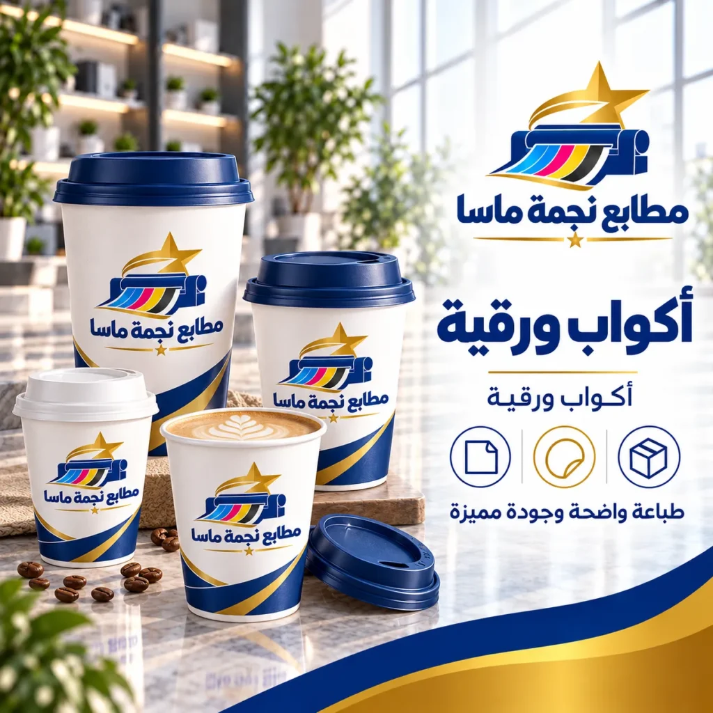 طباعة اكواب ورقية